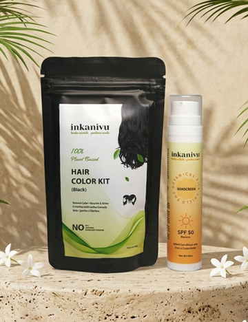 Hair Color Kit + Sunscreen - Botanical Silk Shield