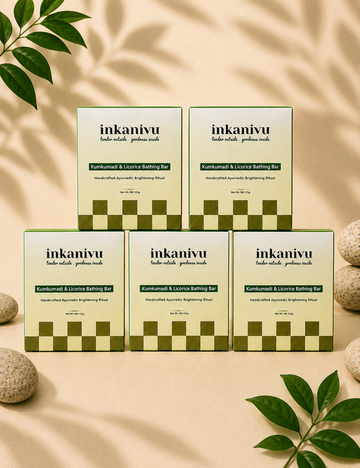Kumkumadi & Licorice Bathing Bar - Super Saver Pack of 5
